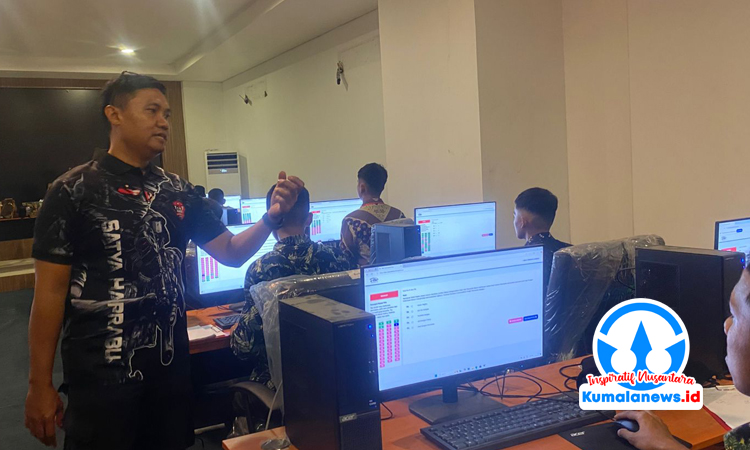 Ratusan Peserta Binlat TNI-Polri dan IPDN Jalani Tes CAT Psikologi Training Camp 1 lip6