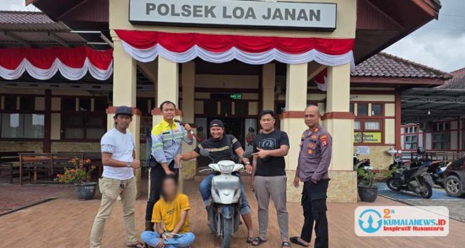 
 Pelaku pemerasan bersenjata tajam viral di media sosial TikTok, Muhammad Syahrani, berhasil diamankan oleh Tim Garangan Polsek Loa Janan, Kutai Kartanegara. (Foto Dok: Polsek Loa Janan)
