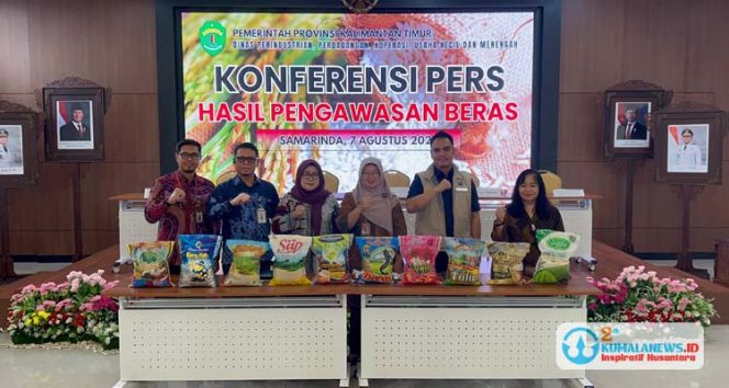
 Hanya Satu Merek Lolos Uji Mutu, Disperindagkop UKM Kaltim Rilis Hasil Pengujian Beras Premium