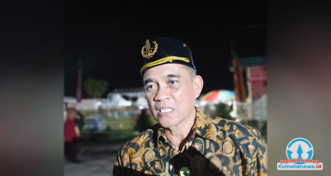 
 Kepala Bidang Kebudayaan Disdikbud Kutai Kartanegara, Puji Utomo, memberikan keterangan mengenai perhatian Disdikbud Kukar terhadap penguatan infrastruktur kebudayaan daerah.
