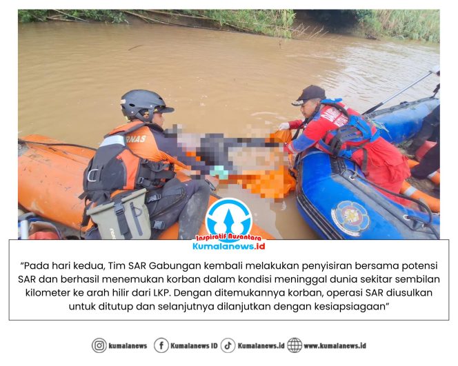 
 Tim SAR Gabungan mengevakuasi korban pekerja sawit yang dilaporkan terjatuh dan tenggelam di Sungai Santan Ulu, Kecamatan Marangkayu, Kabupaten Kutai Kartanegara, Kalimantan Timur, Selasa (20/1/2026). Foto: Basarnas Kaltim.
