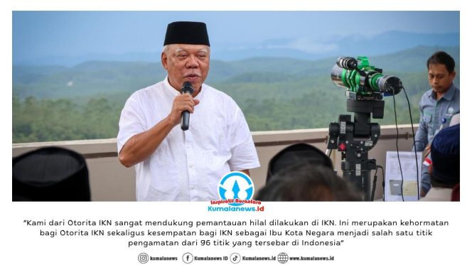 
 IKN menjadi salah satu titik pengamatan hilal untuk penentuan 1 Ramadhan 1447 H. Pemantauan dilakukan menggunakan teleskop dari Rusun ASN 1 Tower D dan diawali dengan pembukaan di Masjid Negara. Dok: Humas Otorita Ibu Kota Nusantara.