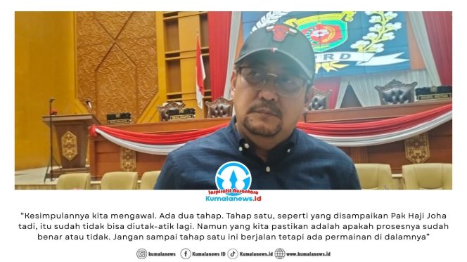 
 Ketua Komisi II DPRD Kota Samarinda, Iswandi, memberikan keterangan kepada sejumlah media terkait peran DPRD dalam mengawal dan mengawasi kebijakan pemerintah, khususnya dalam dua tahapan penataan kios Pasar Pagi. Foto: Yana Ashari.