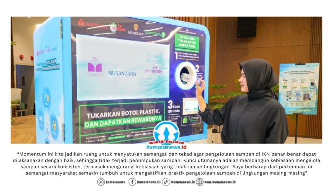 
 Otorita Ibu Kota Nusantara (IKN) bersama sejumlah pemangku kepentingan menggelar rangkaian kegiatan peningkatan kesadaran memilah sampah di Multifunction Hall Kantor Bersama 3, pada Kamis (05/02/2026). Dok: Humas Otorita Ibu Kota Nusantara.