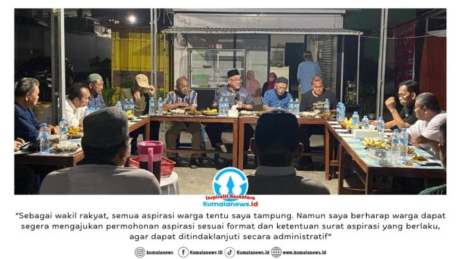 
 Wakil Ketua Komisi III DPRD Kota Samarinda sekaligus Ketua Fraksi PKS, Arif Kurniawan, saat melaksanakan kegiatan Reses Masa Sidang I Tahun 2026 di lokasi kedua, Senin (9/2/2026) malam.