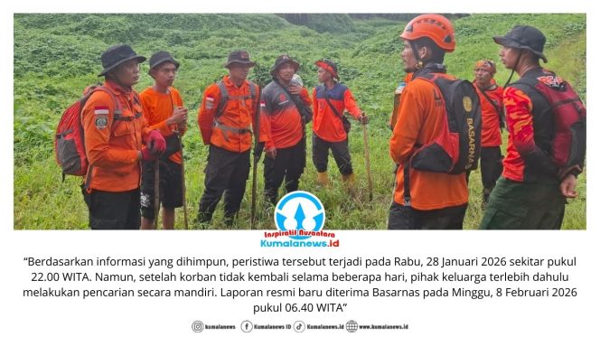 
 Petani Sawit Hilang Saat Berburu di Marang Kayu, Basarnas Perluas Pencarian Hingga 10 Kilometer