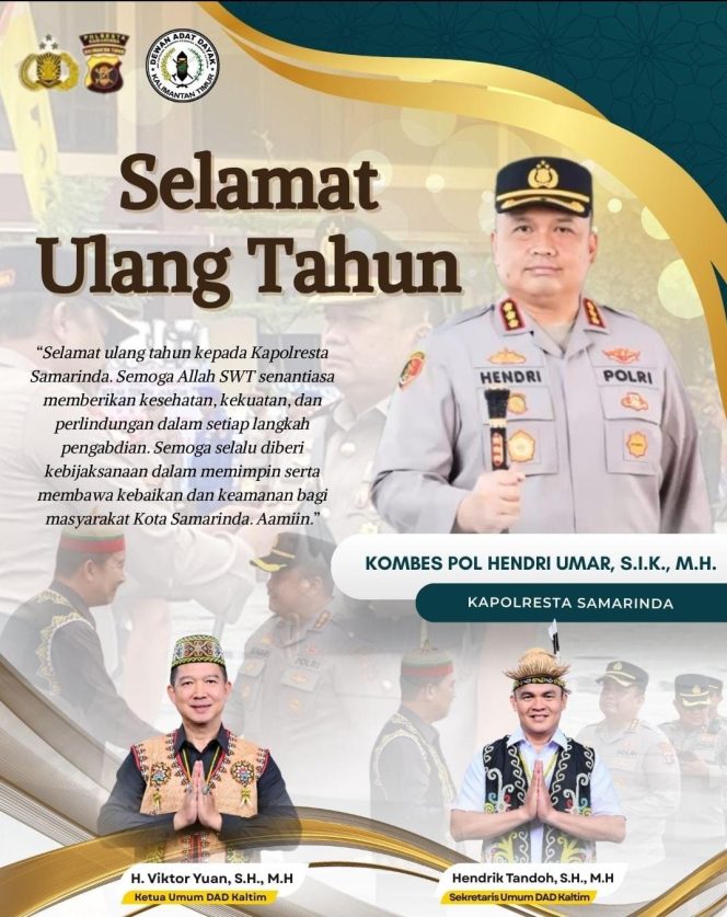 
 Ulang Tahun Kapolresta Samarinda, Doa dan Harapan untuk Kepemimpinan Humanis dan Tegas