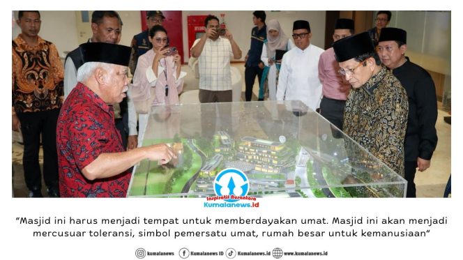 
 Menteri Agama RI melaksanakan Salat Jumat berjamaah di Masjid Negara IKN disertai dengan kunjungan lapangan pada Jumat (20/02/2026). Dok: Humas Otorita Ibu Kota Nusantara.