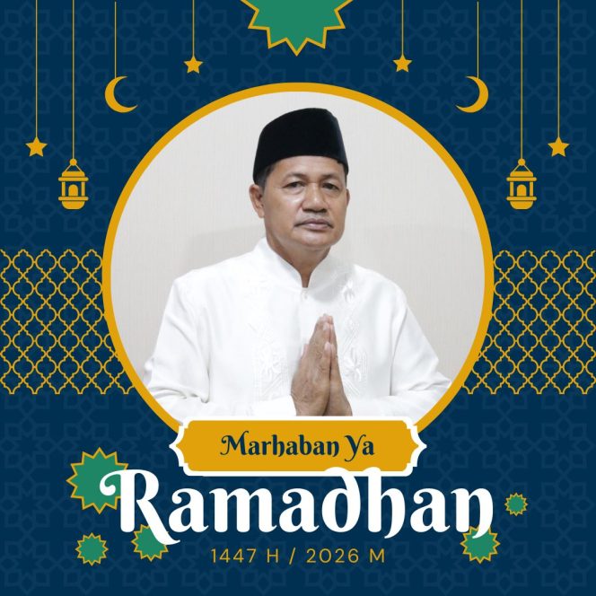 
 Flayer ucapan Marhaban Ya Ramadan dari Wakil Ketua DPRD Kota Samarinda, Rusdi, dalam rangka menyambut datangnya bulan suci Ramadan. Grafis: Kumalanews.id.