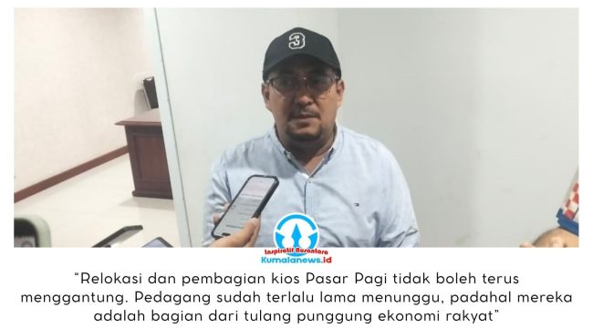 Ketua Komisi II DPRD Kota Samarinda, Iswandi, memberikan keterangan terkait sejumlah isu strategis terkait pengelolaan ekonomi daerah, mulai dari relokasi pedagang Pasar Pagi, peningkatan Pendapatan Asli Daerah (PAD), evaluasi kinerja Badan Usaha Milik Daerah (BUMD), hingga penguatan sektor perdagangan dan UMKM. Foto: Yana Ashari.