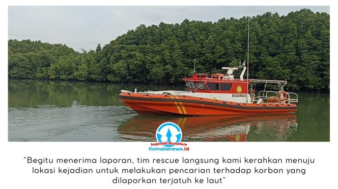 
 Petugas Kantor Pencarian dan Pertolongan (SAR) Kelas A Balikpapan melakukan operasi pencarian terhadap seorang pemancing yang dilaporkan terjatuh dari kapal (Man Overboard/MOB) di perairan Balikpapan, Selasa malam (10/3/2026). Korban diduga jatuh ke laut setelah kapal yang ditumpanginya diterjang badai dan gelombang tinggi. Laporan kejadian diterima sekitar pukul 22.50 WITA dan tim rescue segera dikerahkan menuju lokasi untuk melakukan pencarian. Dok: Basarnas Kaltim.