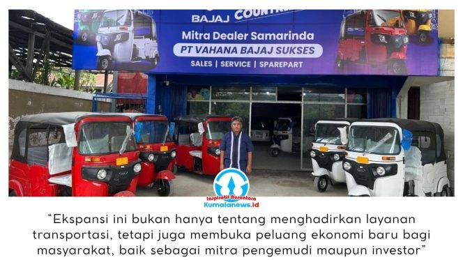 
 Bajaj Maxride Ekspansi ke Kaltim, Bidik Serapan Tenaga Kerja dan Perkuat Ekonomi Lokal