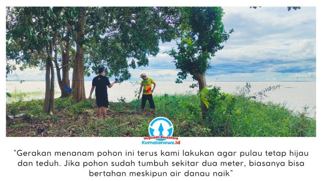 
 Kelompok Sadar Wisata (Pokdarwis) Bertata Menata Tertata (BMT) melakukan aksi bakti sosial penanaman pohon di kawasan Tanjung Hallat, Desa Sangkuliman, Kecamatan Kota Bangun, Kutai Kartanegara. Kegiatan ini dilakukan sebagai upaya menjaga kelestarian lingkungan serta mempertahankan keberlangsungan ekosistem di kawasan yang berada di tengah Danau Semayang. Dok: Rojali – Pokdarwis BMT.