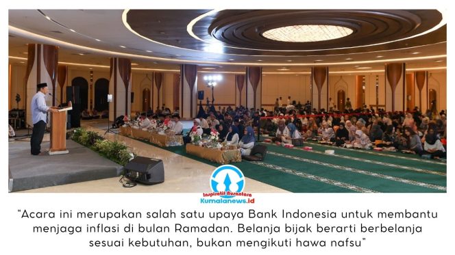 
 Kegiatan Sosialisasi Belanja Bijak yang digelar Otorita Ibu Kota Nusantara bekerja sama dengan Bank Indonesia, dirangkai dengan buka puasa bersama di Masjid Negara Ibu Kota Nusantara. Kegiatan ini bertujuan mengajak masyarakat menerapkan pola konsumsi yang lebih bijak selama bulan Ramadan. Dok: Humas Otorita Ibu Kota Nusantara.