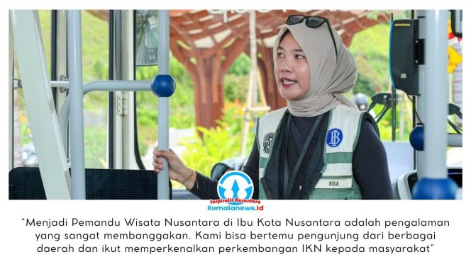 
 Pemandu Wisata Nusantara disiapkan untuk menyambut tingginya antusiasme masyarakat yang berkunjung ke Kawasan Inti Pusat Pemerintahan (KIPP) Nusantara. Program ini dihadirkan oleh Otorita IKN bersama Sekretariat Kerja Bersama KOPERBI IKN guna memberikan layanan informasi dan pendampingan bagi para pengunjung. Dok: Humas Otorita Ibu Kota Nusantara.