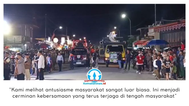 
 Suasana meriah pawai takbiran di Tenggarong, Kutai Kartanegara, Jumat (20/3/2026) malam. Puluhan kendaraan roda empat dan roda enam turut serta dengan hiasan khas Idulfitri. Foto: Indirwan.