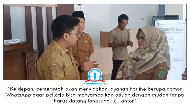
 Sidak Wabup Kukar Ungkap Keterbatasan Layanan Aduan Pekerja, Hotline Whatsapp Segera Disiapkan