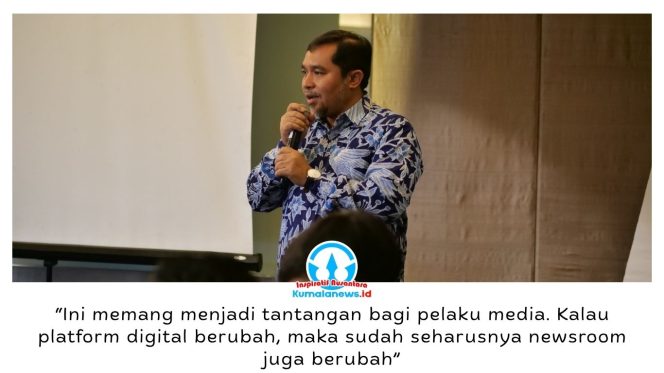 
 Ketua Asosiasi Media Siber Indonesia (AMSI), Wahyu Dhyatmika. Dok: AMSI