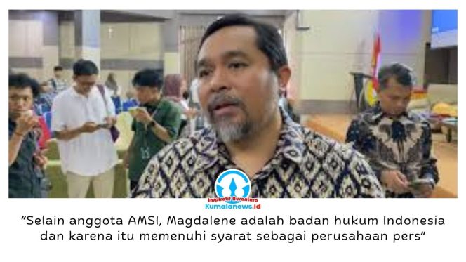 
 Ketua Asosiasi Media Siber Indonesia (AMSI), Wahyu Dhyatmika. Dok: AMSI