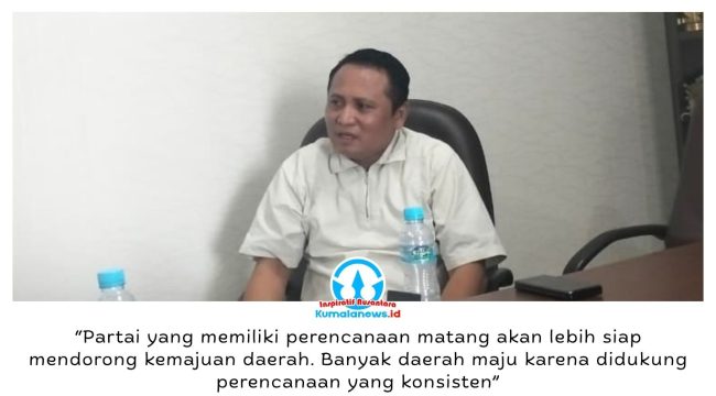 Anggota Komisi IV DPRD Kota Samarinda, Anhar, menyoroti pentingnya arah kepemimpinan daerah yang visioner, peran strategis partai politik, serta pentingnya etika dalam dinamika politik. Foto: Yana Ashari.
