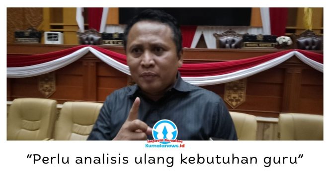 
 Anggota Komisi IV DPRD Kota Samarinda, Anhar, memberikan keterangan terkait kekurangan tenaga pendidik di Kalimantan Timur, khususnya Samarinda. Foto: Yana Ashari.
