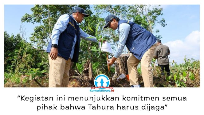 
 Otorita IKN bersama Satgas Penanggulangan Aktivitas Ilegal, Universitas Mulawarman, dan sejumlah pemangku kepentingan melakukan penanaman pohon di Tahura Soeharto KM 65, Selasa (28/4/2026). Dok: Humas Otorita Ibu Kota Nusantara.