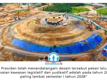 Presiden Prabowo Subianto telah menandatangani desain pembangunan Kawasan Legislatif dan Yudikatif IKN, yang mendapat apresiasi saat kunjungan Pimpinan MPR RI ke lokasi pembangunan kawasan legislatif. Dok: Humas Otorita Ibu Kota Nusantara.