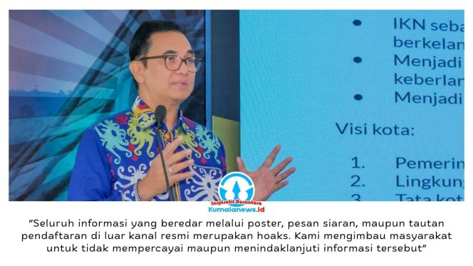 
 Staf Khusus Kepala Otorita IKN Bidang Komunikasi Publik sekaligus Juru Bicara Otorita IKN, Troy Pantouw, menegaskan bahwa saat ini Otorita IKN tidak membuka proses rekrutmen atau penerimaan pegawai dalam bentuk apa pun. Dok: Humas Otorita Ibu Kota Nusantara.