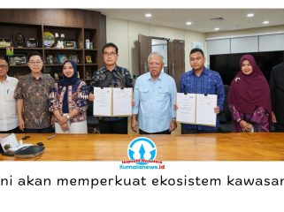 Penandatanganan Perjanjian Kerja Sama (PKS) antara Otorita IKN dan dua pelaku usaha pelopor dengan total nilai investasi mencapai Rp1,2 triliun. Dok: Humas Otorita Ibu Kota Nusantara.