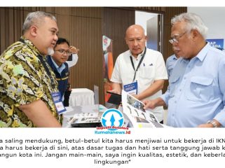 Otorita Ibu Kota Nusantara (IKN) menghadirkan ruang kolaborasi bagi industri konstruksi melalui kegiatan Building and Construction Business Matching yang diselenggarakan bersama Indonesia Construction Architecture Network (ICAN) di Kantor Bersama 3. Dok: Humas Otorita Ibu Kota Nusantara.