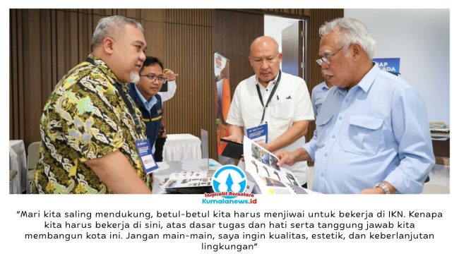 Otorita Ibu Kota Nusantara (IKN) menghadirkan ruang kolaborasi bagi industri konstruksi melalui kegiatan Building and Construction Business Matching yang diselenggarakan bersama Indonesia Construction Architecture Network (ICAN) di Kantor Bersama 3. Dok: Humas Otorita Ibu Kota Nusantara.