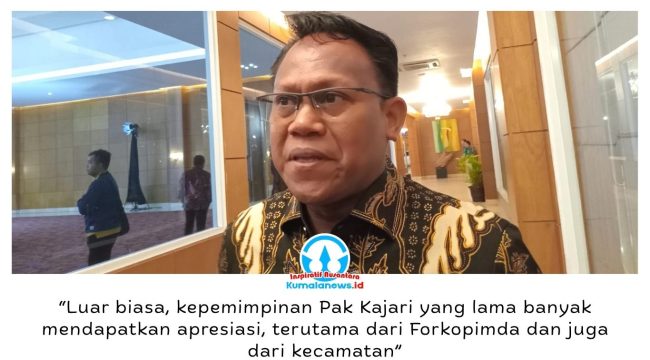 Ketua Komisi I DPRD Kota Samarinda, Samri Shaputra, menyampaikan apresiasi atas kinerja Kepala Kejaksaan Negeri (Kajari) Samarinda sebelumnya saat menghadiri acara pisah sambut di Ballroom Hotel Puri Senyiur Samarinda, Rabu malam (15/4/2026). Foto: Yana Ashari.