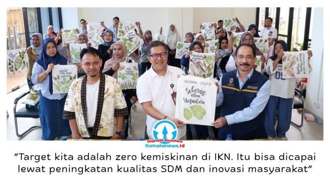 
 Otorita Ibu Kota Nusantara (IKN) bersama Bank Indonesia menyelenggarakan Workshop Ecoprint bagi masyarakat di wilayah delineasi IKN. Dok: Humas Otorita Ibu Kota Nusantara.