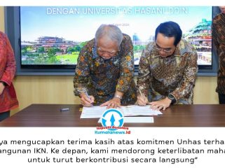 Otorita IKN menandatangani nota kesepahaman dengan Universitas Hasanuddin di bidang pendidikan, penelitian, dan pengabdian kepada masyarakat. Dok: Humas Otorita Ibu Kota Nusantara.