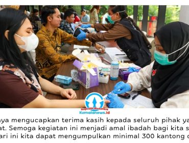 Otorita Ibu Kota Nusantara bersama berbagai mitra menggelar kegiatan donor darah dan skrining diabetes berbasis aplikasi DoScreen yang diikuti ratusan masyarakat di kawasan IKN. Dok: Humas Otorita Ibu Kota Nusantara.