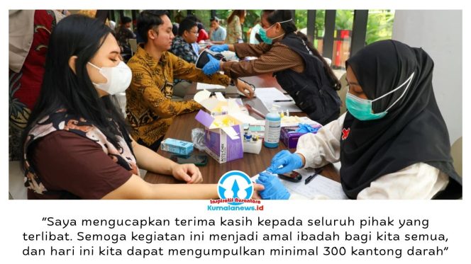 
 Otorita Ibu Kota Nusantara bersama berbagai mitra menggelar kegiatan donor darah dan skrining diabetes berbasis aplikasi DoScreen yang diikuti ratusan masyarakat di kawasan IKN. Dok: Humas Otorita Ibu Kota Nusantara.