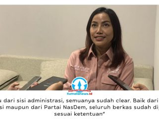 Wakil Ketua DPRD Kota Samarinda, Celni Pita Sari, memberikan keterangan bahwa seluruh tahapan administrasi PAW telah rampung dan kini tinggal menunggu persetujuan dari pemerintah pusat. Foto: Yana Ashari.