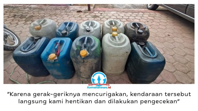 
 Barang bukti berupa jeriken berisi BBM bersubsidi jenis Pertalite yang diamankan petugas saat operasi BBM di wilayah Loa Kulu. Dok: Polsek Loa Kulu.