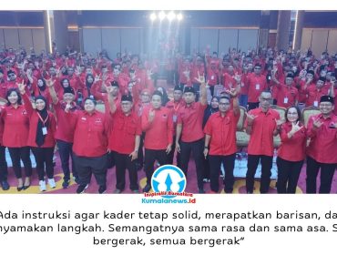 Pembukaan Musyawarah Anak Cabang (Musancab) PDI Perjuangan Kabupaten Kutai Kartanegara (Kukar) yang digelar di Gedung Putri Karang Melenu, Tenggarong Seberang, Sabtu (25/4/2026), berlangsung penuh semangat dan menjadi momentum penting konsolidasi partai hingga tingkat akar rumput. Foto: Akmal Hafidz Krisnowo.