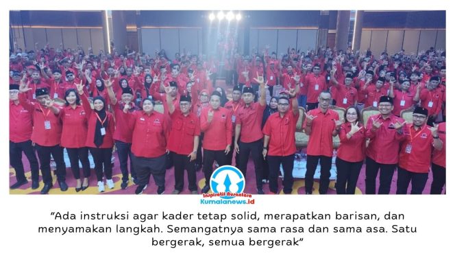 
 Pembukaan Musyawarah Anak Cabang (Musancab) PDI Perjuangan Kabupaten Kutai Kartanegara (Kukar) yang digelar di Gedung Putri Karang Melenu, Tenggarong Seberang, Sabtu (25/4/2026), berlangsung penuh semangat dan menjadi momentum penting konsolidasi partai hingga tingkat akar rumput. Foto: Akmal Hafidz Krisnowo.