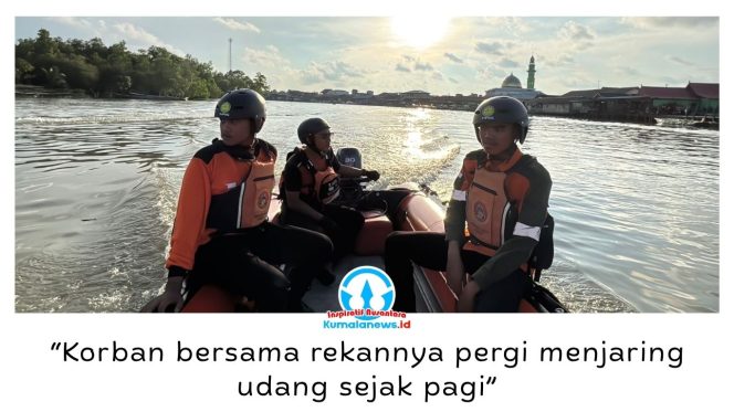
 Tim SAR gabungan melakukan pencarian terhadap nelayan Muhammad Rizal (33), warga Kecamatan Muara Badak, yang dilaporkan hilang setelah terseret arus saat menjaring udang di perairan Muara Badak Ulu, Kamis (30/04/2026). Dok: Basarnas Kaltim.