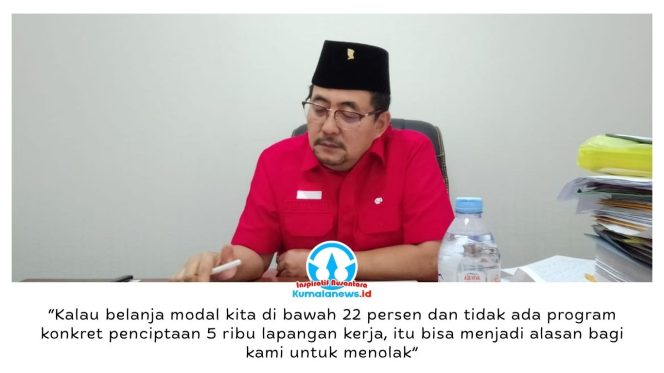 
 Ketua Komisi II DPRD Kota Samarinda, Iswandi, menegaskan pentingnya transparansi data dan indikator kinerja yang terukur dalam pengelolaan keuangan daerah, khususnya di Badan Pengelola Keuangan dan Aset Daerah (BPKAD). Foto: Yana Ashari.