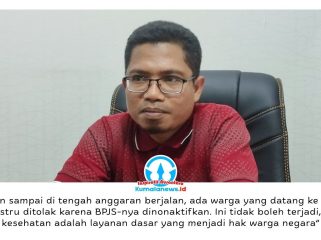 Anggota Komisi IV DPRD Kota Samarinda, Ismail Latisi, memberikan keterangan terkait pentingnya menjaga layanan kesehatan sebagai hak dasar masyarakat yang tidak boleh terganggu oleh kebijakan administratif. Foto: Yana Ashari.