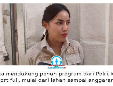 Wakil Ketua DPRD Kota Samarinda, Celni Pita Sari, memberikan keterangan terkait komitmen DPRD dalam mendukung pembangunan fasilitas kepolisian serta pengembangan olahraga di Kalimantan Timur. Foto: Yana Ashari.