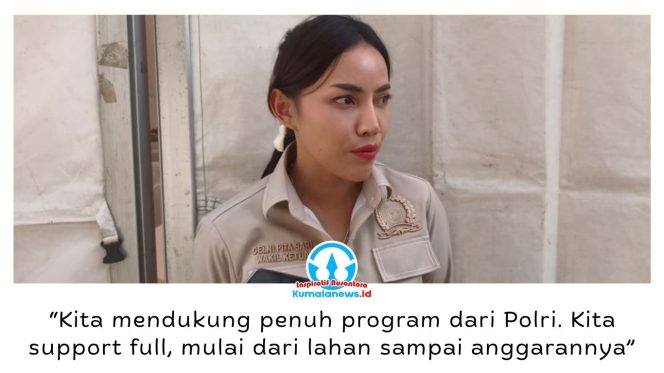 
 Wakil Ketua DPRD Kota Samarinda, Celni Pita Sari, memberikan keterangan terkait komitmen DPRD dalam mendukung pembangunan fasilitas kepolisian serta pengembangan olahraga di Kalimantan Timur. Foto: Yana Ashari.