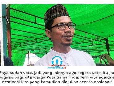 Ismail Latisi memberikan keterangan terkait dorongan pengembangan kawasan Gunung Steling sebagai destinasi wisata unggulan yang diharapkan mampu menarik wisatawan sekaligus meningkatkan Pendapatan Asli Daerah (PAD) Kota Samarinda. Foto: Yana Ashari.