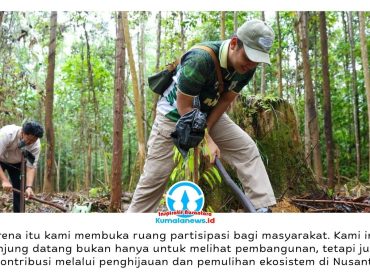 Dalam rangka memperingati Hari Kenaikan Isa Almasih 2026, Otorita Ibu Kota Nusantara mengajak masyarakat meninggalkan jejak hijau melalui kegiatan penanaman pohon di kawasan Miniatur Hutan Hujan Tropis (MHHT) IKN pada Jumat hingga Minggu, 15–17 Mei 2026. Foto: Humas Otorita Ibu Kota Nusantara.