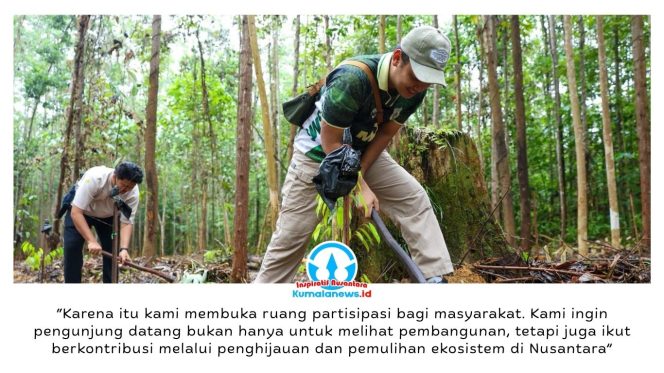 
 Dalam rangka memperingati Hari Kenaikan Isa Almasih 2026, Otorita Ibu Kota Nusantara mengajak masyarakat meninggalkan jejak hijau melalui kegiatan penanaman pohon di kawasan Miniatur Hutan Hujan Tropis (MHHT) IKN pada Jumat hingga Minggu, 15–17 Mei 2026. Foto: Humas Otorita Ibu Kota Nusantara.