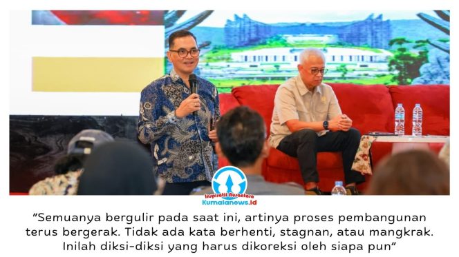 
 Juru Bicara Otorita IKN, Troy Pantouw, menegaskan komitmen keberlanjutan pembangunan Ibu Kota Nusantara saat menghadiri agenda Pengukuhan Pengurus Serikat Perusahaan Pers (SPS) Kalimantan Timur Periode 2025–2029 dan Dialog Media Strategis di Grand Tjokro, Balikpapan, Rabu (20/05/2026).