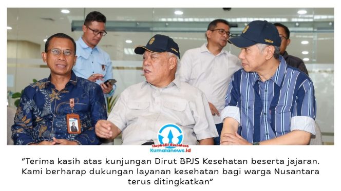 
 Direktur Utama BPJS Kesehatan, Prihati Pujowaskito, beserta jajaran melakukan kunjungan kerja ke sejumlah fasilitas kesehatan di wilayah Kalimantan Timur, termasuk Rumah Sakit Umum Pusat (RSUP) Ibu Kota Nusantara (IKN), pada Minggu (3/5/2026). Dok: Humas Otorita Ibu Kota Nusantara.